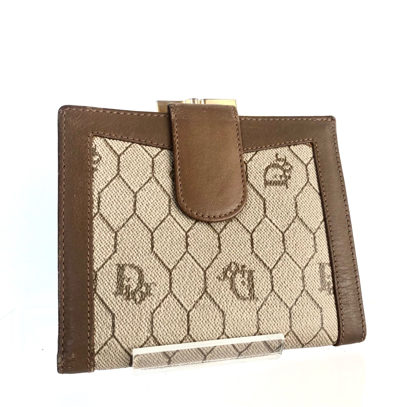 Christian Dior ディオール　トロッター　がま口　2つ折り財布 Christian Dior クリスチャンディオール がま口 二つ折り財布