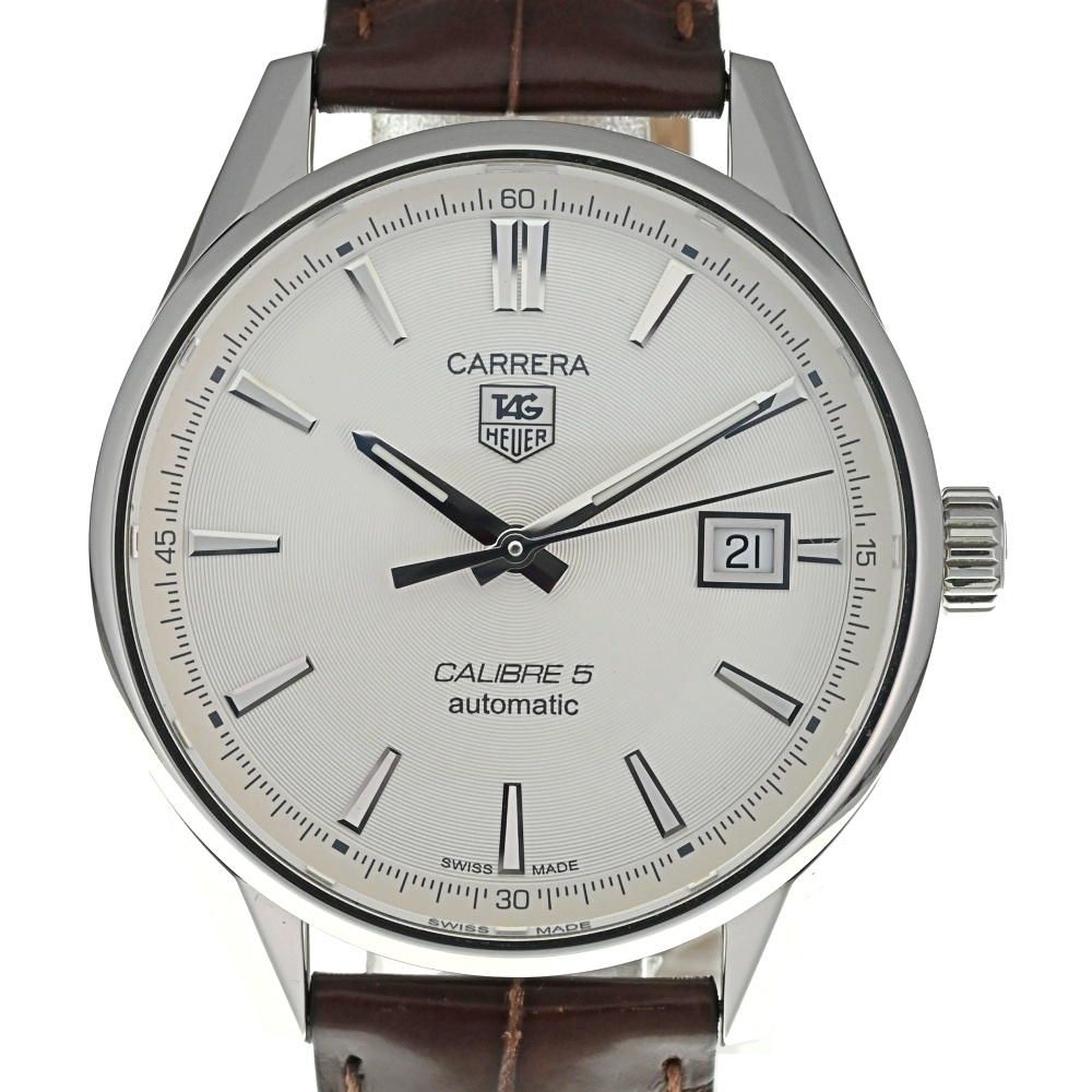 タグホイヤー TAG HEUER WAR211B.FC6181 カレラ キャリバー5 デイト 自動巻き メンズ美品箱付き K#137309