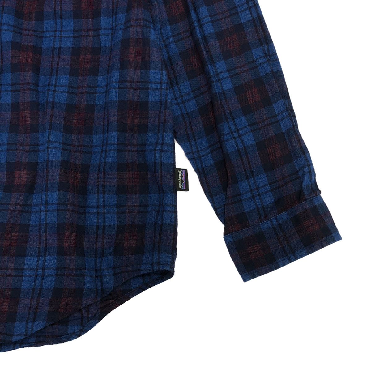 patagonia パタゴニア チェック柄 長袖 コットンシャツ S ブルー