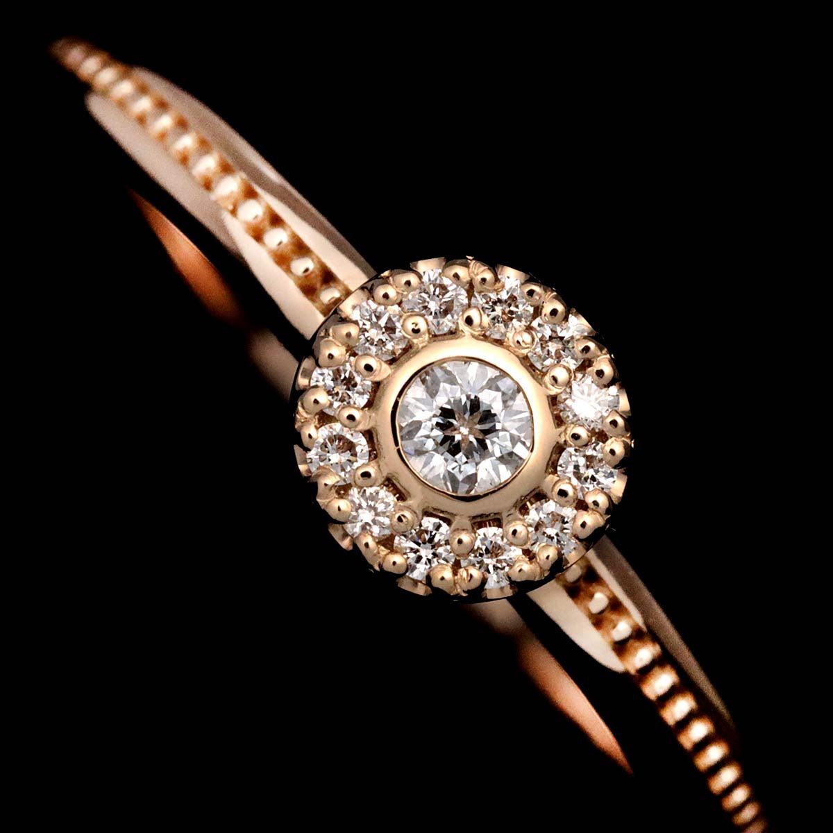 フェスタリア festaria 11号 リング ダイヤ 0.066/0.05ct K18 PG