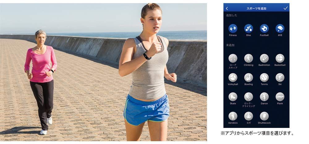 山佐(YAMASA) ウェアラブル万歩計 anemos fit(光学式心拍計搭載) AW-002 