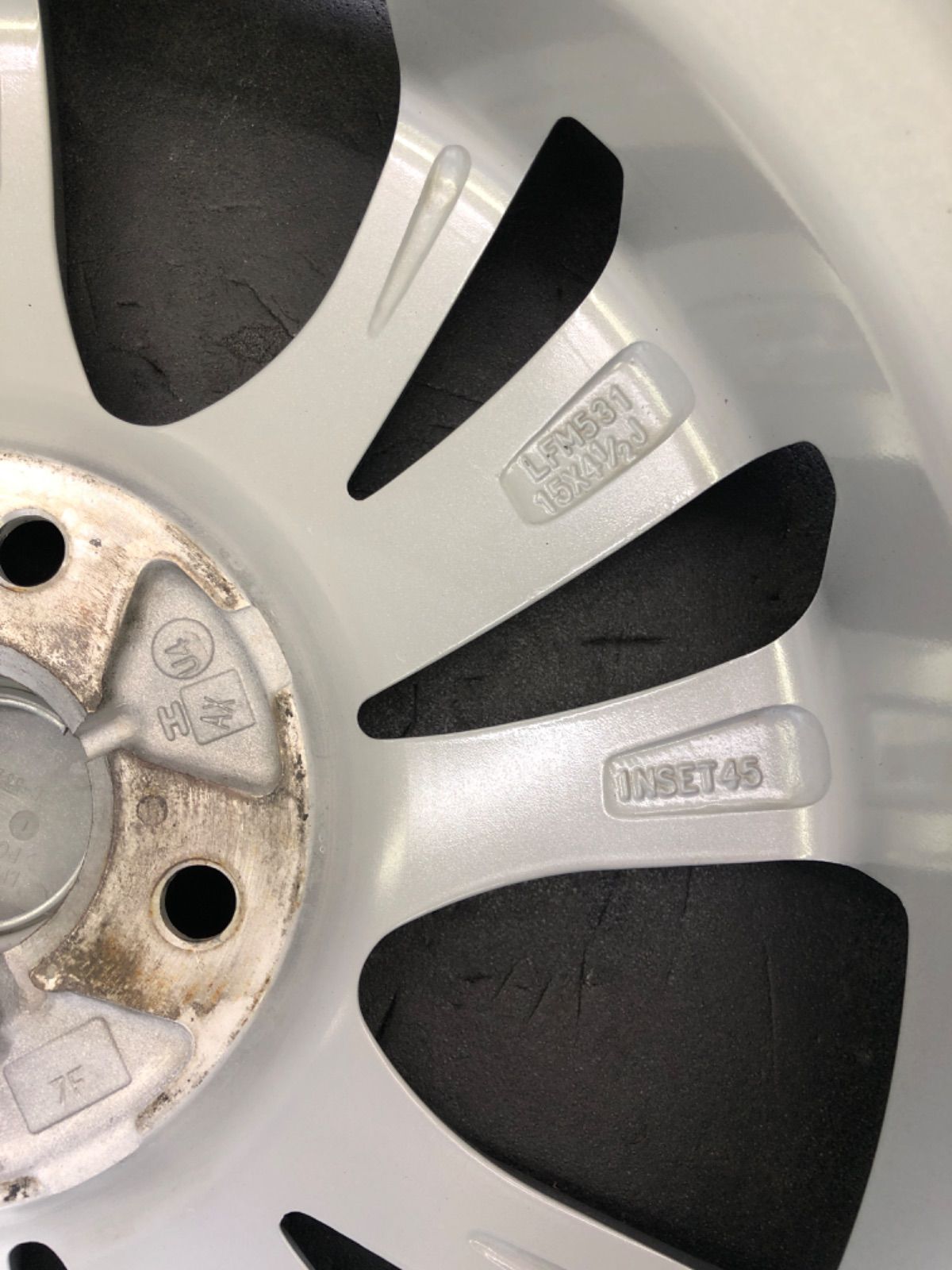 ダイハツ　純正　アルミホイール　タント　タフト ダイハツ タフト 純正 15in 4.5J +45 PCD100 4本セット キャスト