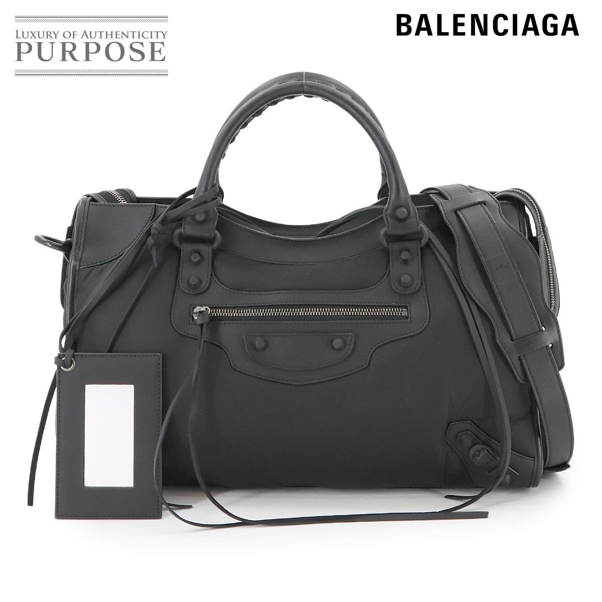 新品同様 バレンシアガ BALENCIAGA ザ シティ 2way ハンド ショルダー  