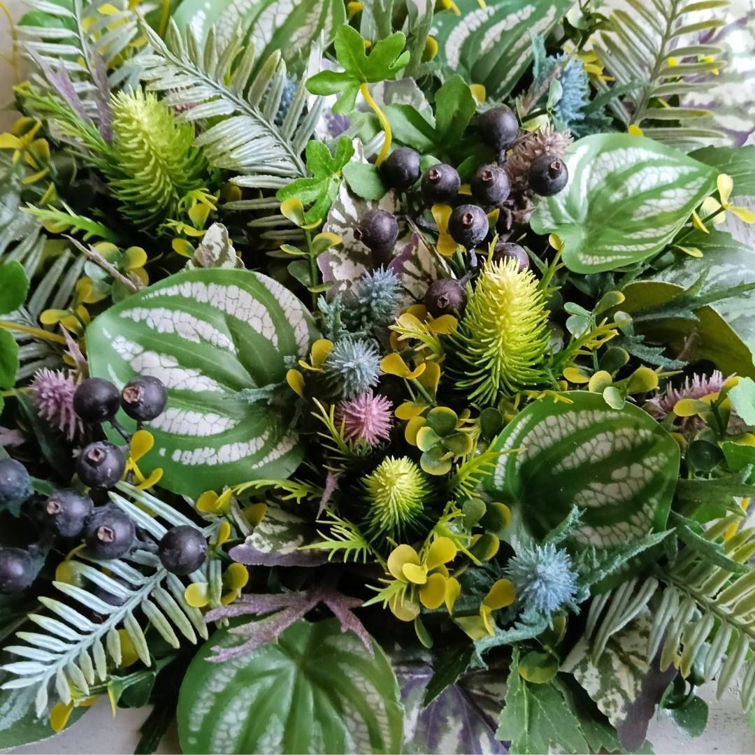 ウォールグリーン インテリア リアル 造花　フェイクグリーン 壁掛 ウォールグリーン 壁掛け フェイクグリーン フェイク 100×200cm