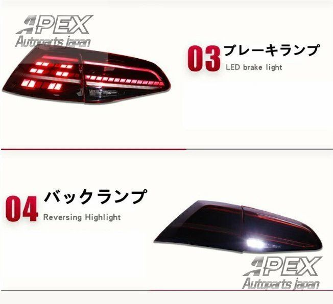 シーケンシャル LEDテールランプ