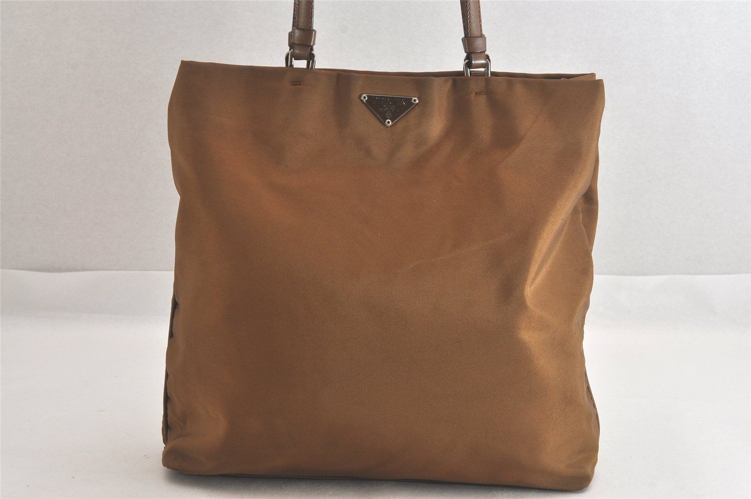 abc PRADA ビンテージブラウン ショルダーバッグ PRADA プラダ ショルダーバッグ レザー ブラウン レディース