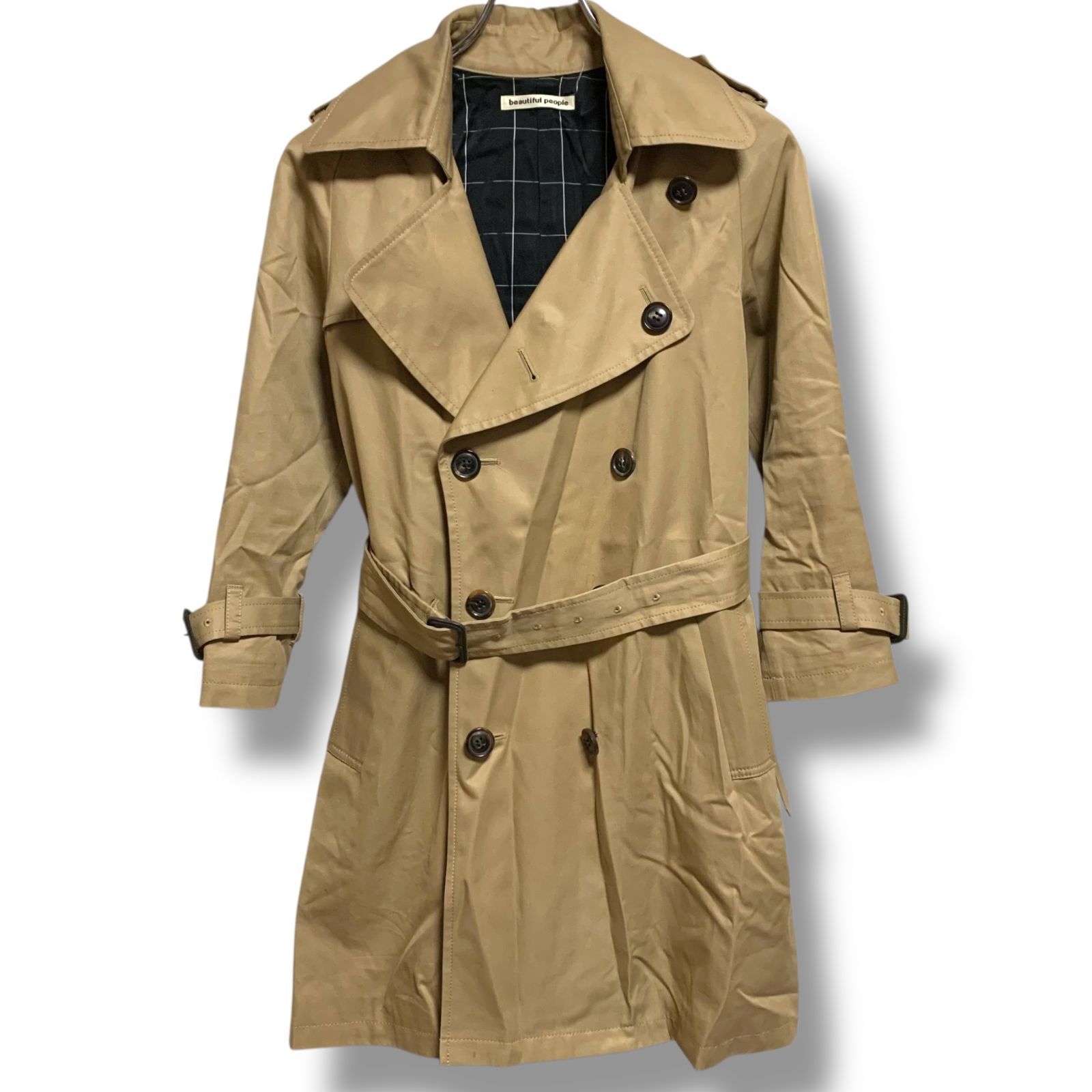 beautiful people ビューティフルピープル ベージュ ブラウン トレンチ