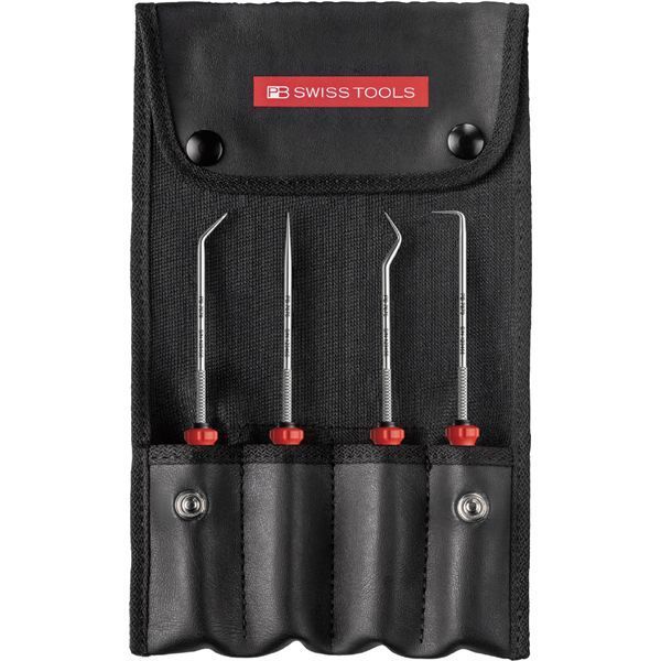PB SWISS TOOLS ピービースイスツールズ 4本組 スイスグリップEVO ピックツール ロールケース付 BOX 38681.CBB