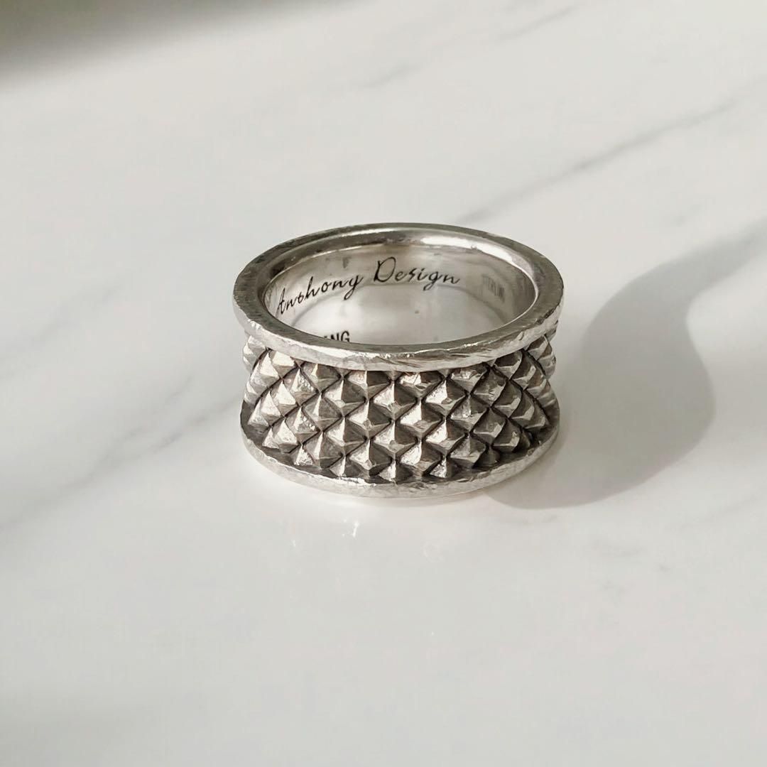フリーアンソニーデザイン 指輪 リング 17号 プラチナコーティング シルバー