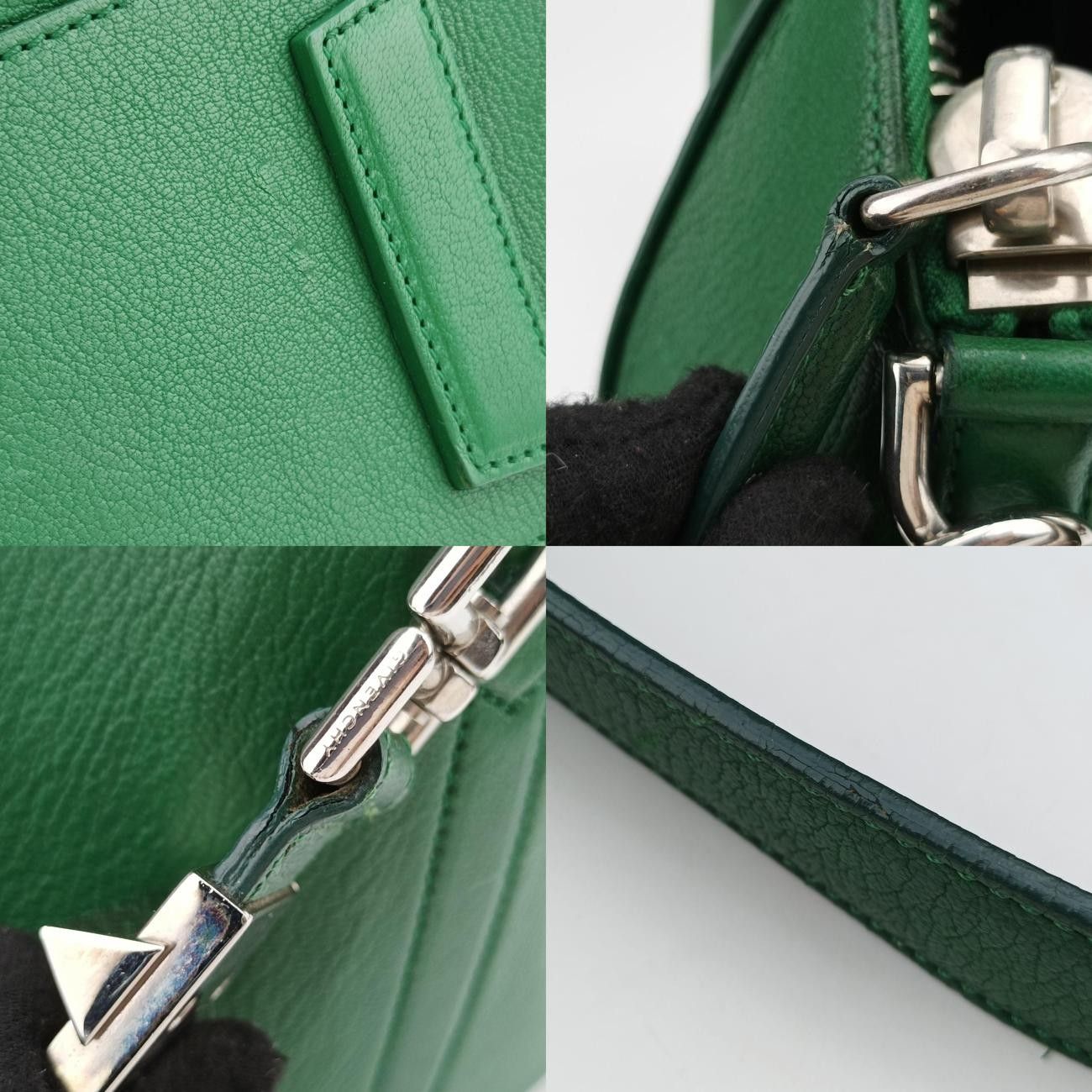 ジバンシーGivenchyアンティゴナグリーンレザー3C0182