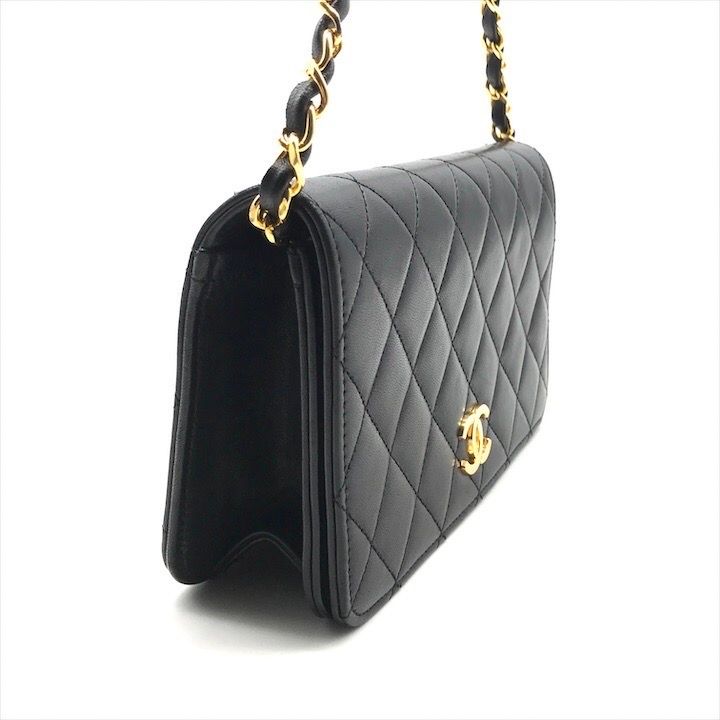 美品 CHANEL シャネル ココマーク ミニ マトラッセ ラムスキン  