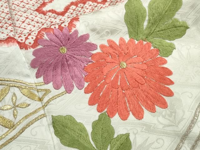 平和屋着物□豪華振袖 総刺繍 五三桐 金銀糸 正絹 逸品