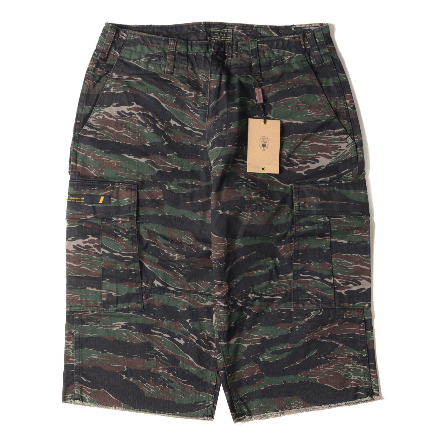 新品 WTAPS ダブルタップス パンツ サイズ:S タイガーカモ ジャングル チョップド ミリタリー カーゴショーツ JUNGLE CHOPPED 17SS タイガーストライプ 迷彩 ボトムス ショートパンツ