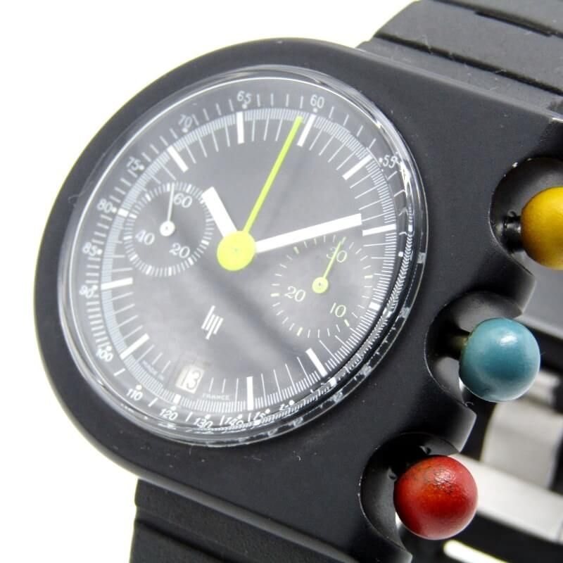 LIP リップ MACH2000 CHRONO オリジナル 手巻き マッハ2000 クロノグラフ バルジュー7734 本体のみ 腕時計 ブラック 黒 30013252