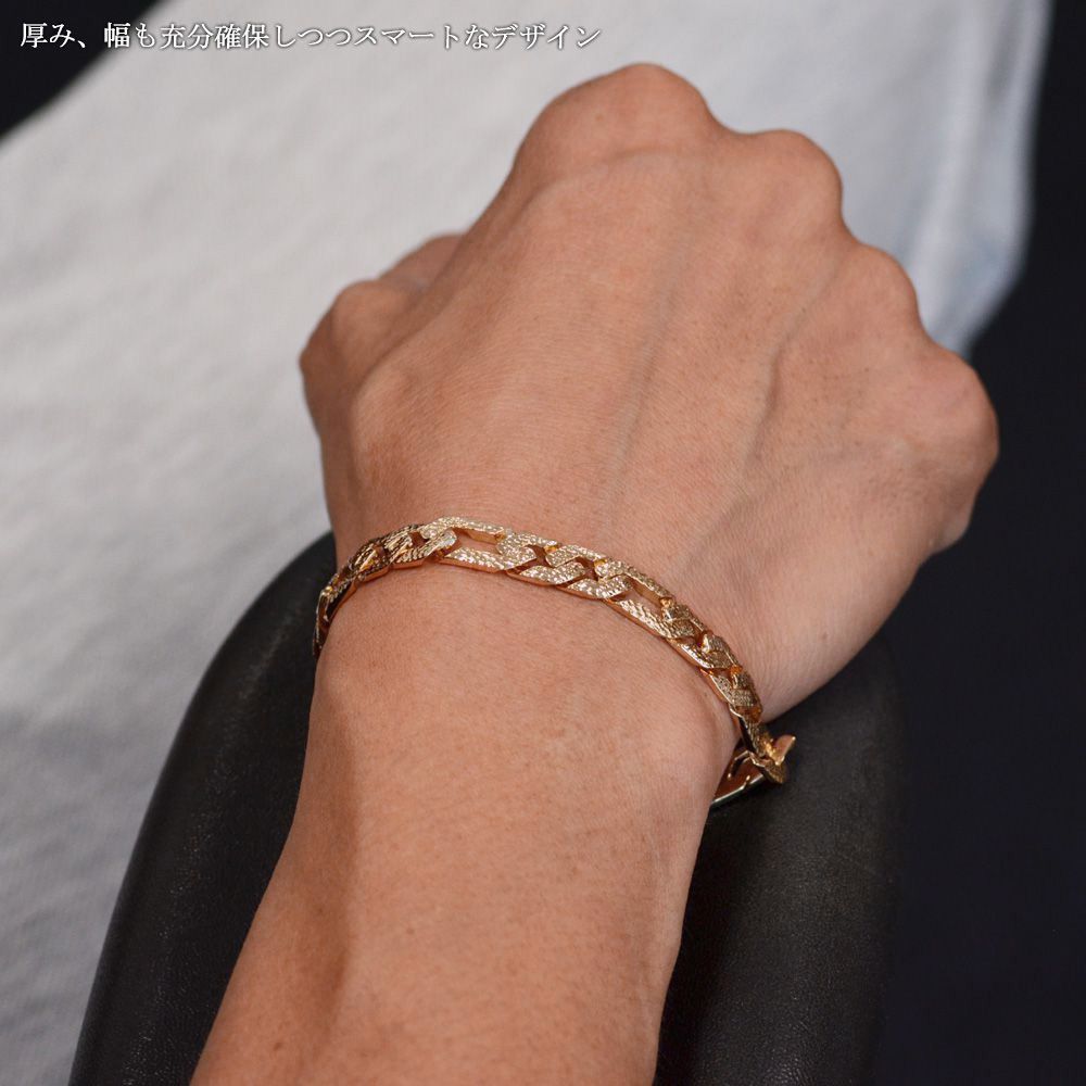 楽天市場】喜平ブレスレット 18金 メンズ K18PG ピンクゴールド 地金