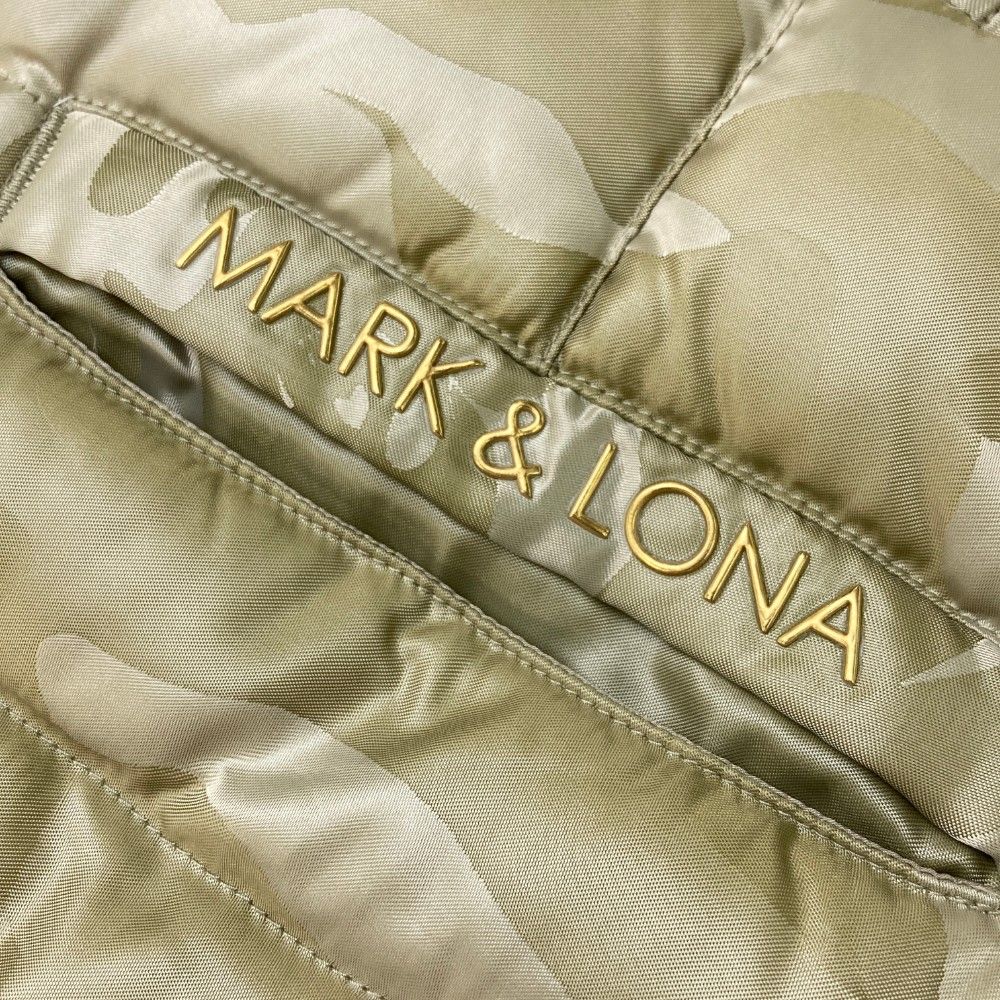 マークアンドロナベージュスカート MARK&LONA マークアンドロナ スカート ベージュ ×レッド スカル