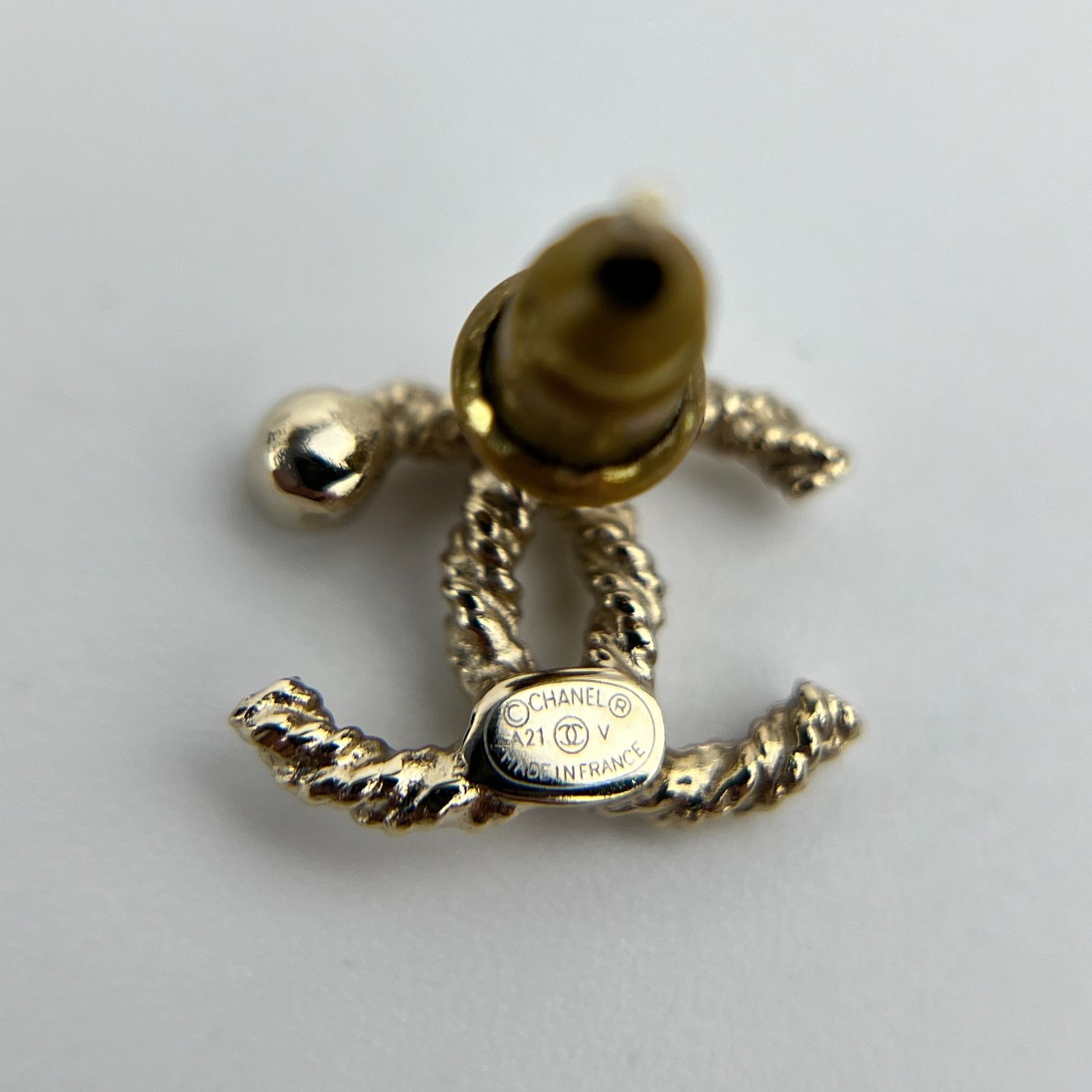 CHANEL シャネル ココマーク ピアス ゴールド A21V ヴィンテージ レディース HIBUOCHI VINTAGE SIROKUMA-CORPORATION_COM