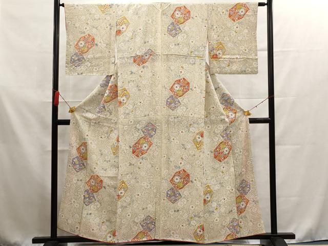 正規販売店】 紬地 平和屋着物□上質な小紋 辻が花 逸品 正絹 蛍暈し  