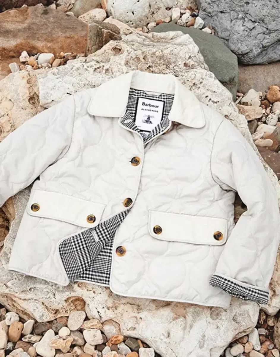 Barbour BARBOUR バブアー アレクサオフィス ボニー キルティングジャケット ミスト UK8