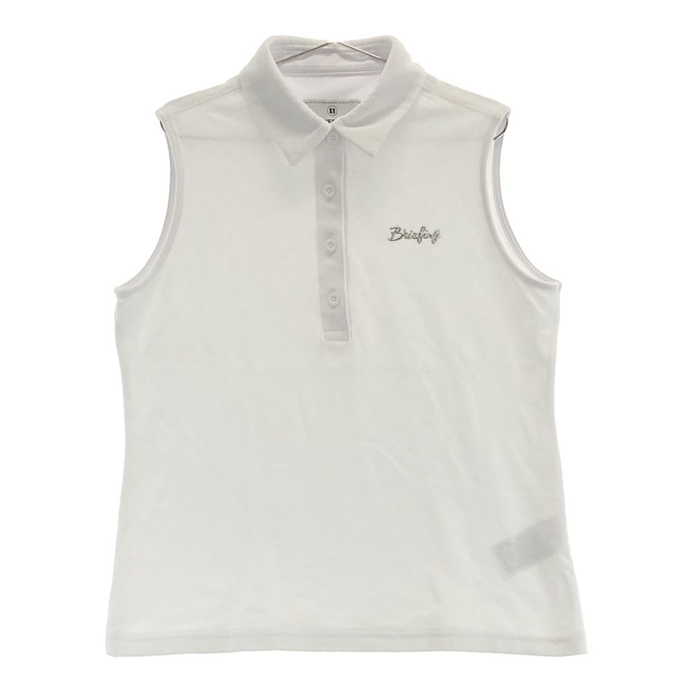 サイズ S BRIEFING GOLF ブリーフィング モデル ノースリーブポロシャツ パイル地 ホワイト系 240101536832 ゴルフウェア レディース ストスト