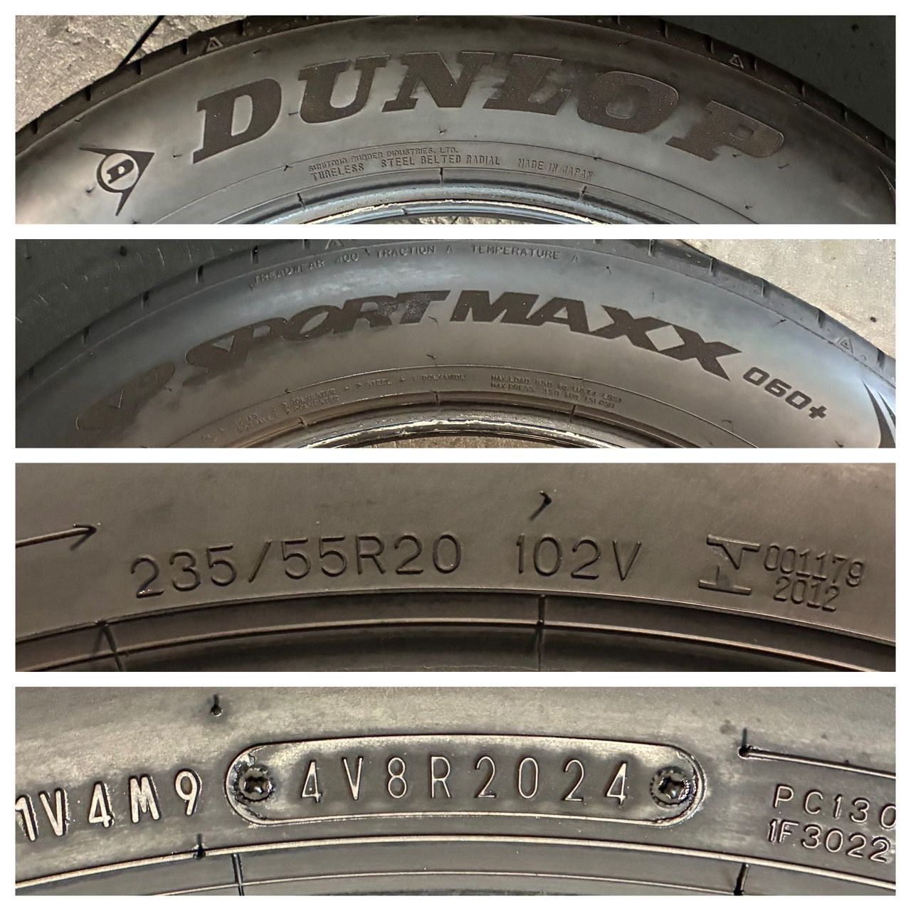 ギフト 製 約8.5分山 ダンロップ DUNLOP SP SPORT MAXX 060 235 55R20 1本 h_336 絶対にあなたの一番選択！