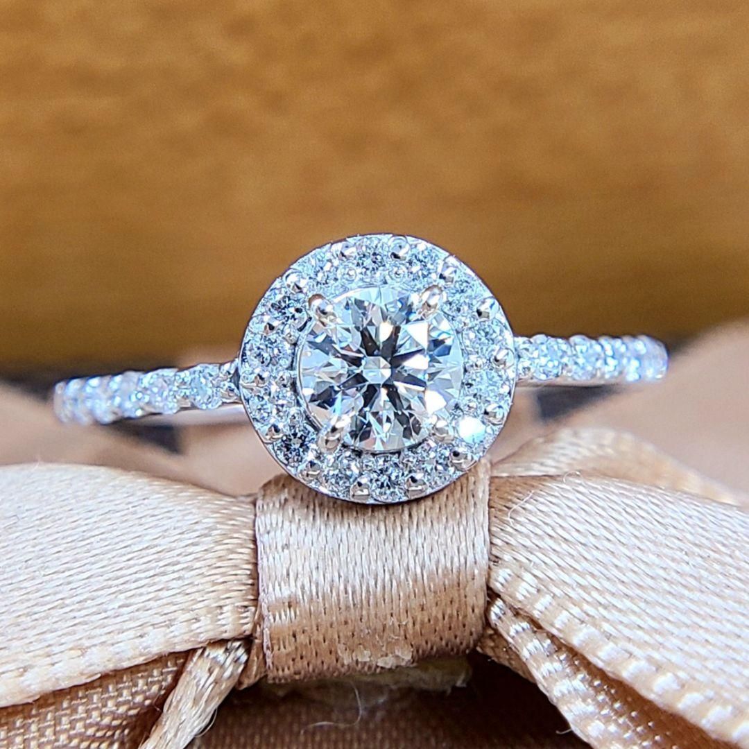 GIA 最高級&激安 1ct D VVS1 EX ダイヤ Pt900 リング