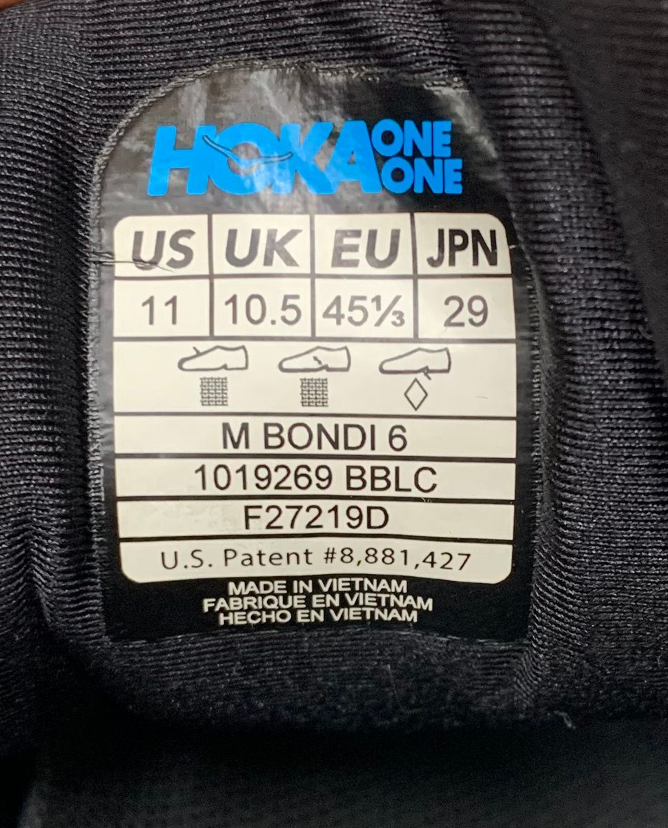 ホカオネオネ HOKAONEONE ボンダイ6 BONDI 6 ボンダイ6 F27219D メンズ