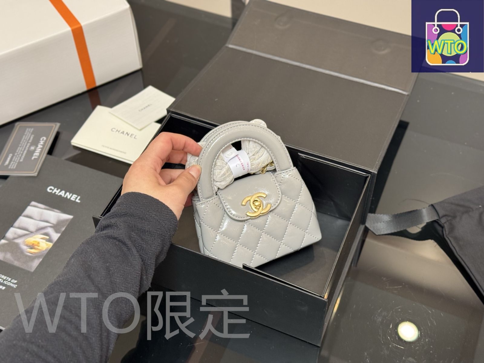 シャネル 23K ヴィンテージ風 ケリーバッグ グレー シャネル 23K ヴィンテージ風 ケリーバッグ グレー (CHANEL