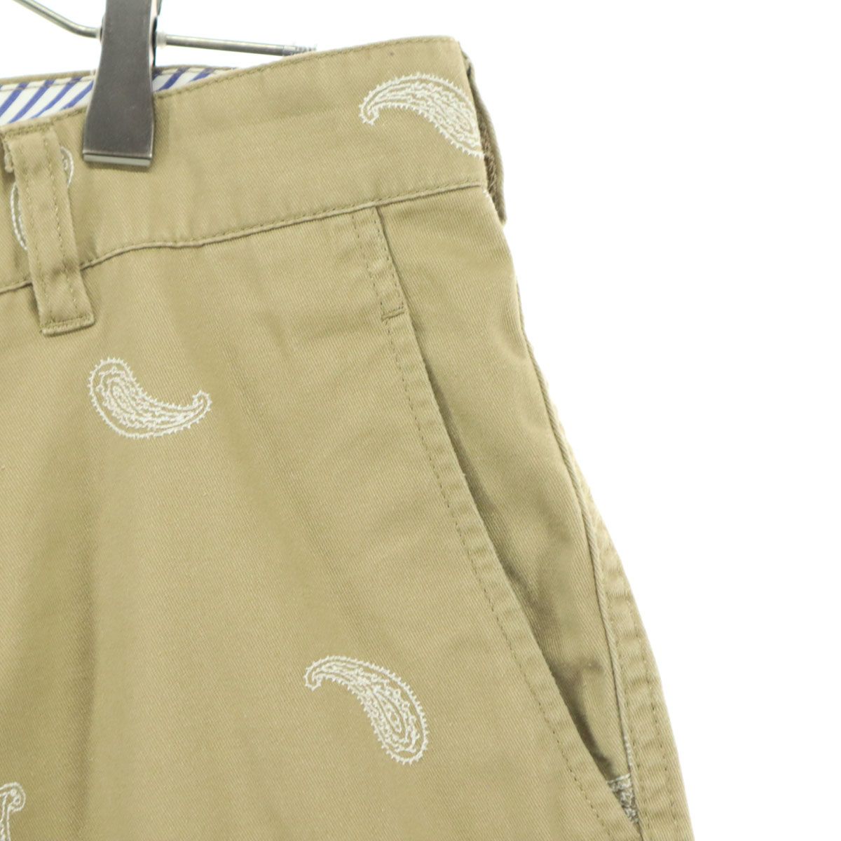 ビームス　beams ハーフパンツ　M ペイズリー柄 BEAMS - BEAMS○ペイズリー柄ハーフパンツ メンズ ショート