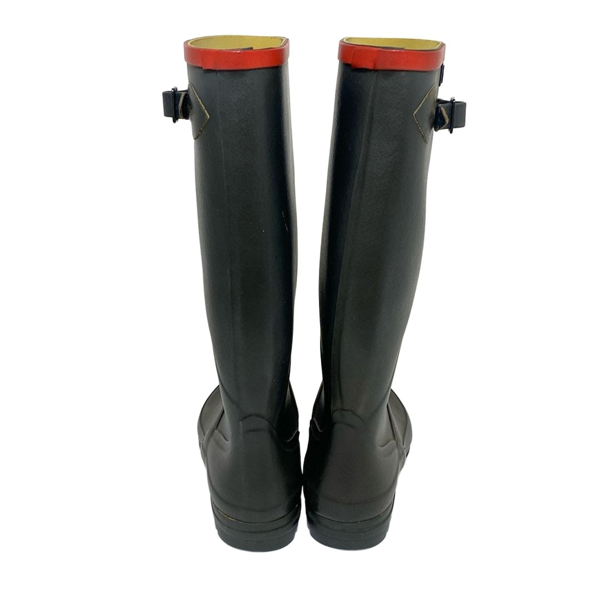 AIGLE(エーグル) レインブーツ 36 レディース - 黒×レッド