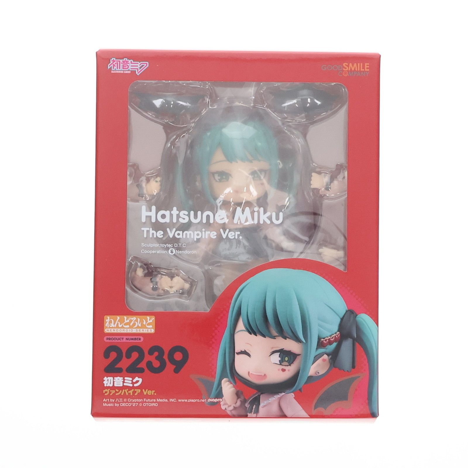 GOODSMILE ONLINE SHOP限定特典付属 ねんどろいど 2239 初音ミク ヴァンパイア Ver. キャラクター・ボーカル・シリーズ01 初音ミク 完成品 可動フィギュア グッドスマイルカンパニー