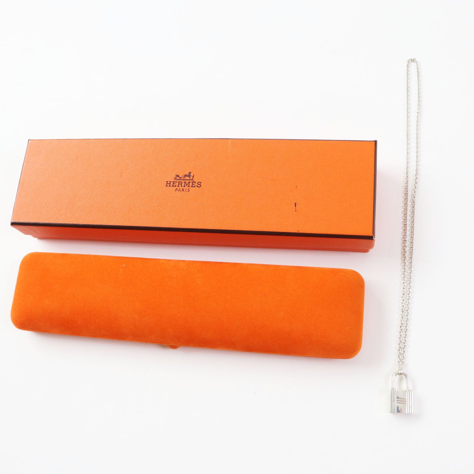 美品◎HERMES エルメス AG925 カデナ チェーン ネックレス／ペンダント