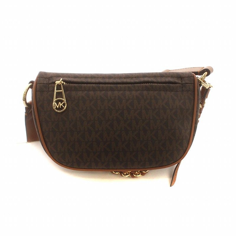 【新品同様】マイケルコース ウエストポーチ クルマ柄 シグネチャー PVC素材 MICHAEL KORS - 美品 マイケルコース ボディーバッグ