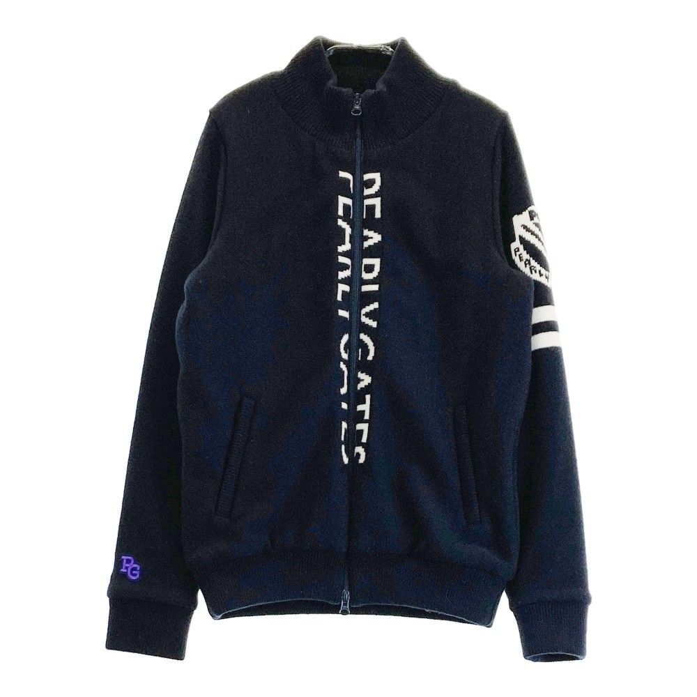 サイズ：1 PEARLY GATES パーリーゲイツ  裏地付 ニット ジャケット  ブラック系 [240101232998] ゴルフウェア レディース ストスト