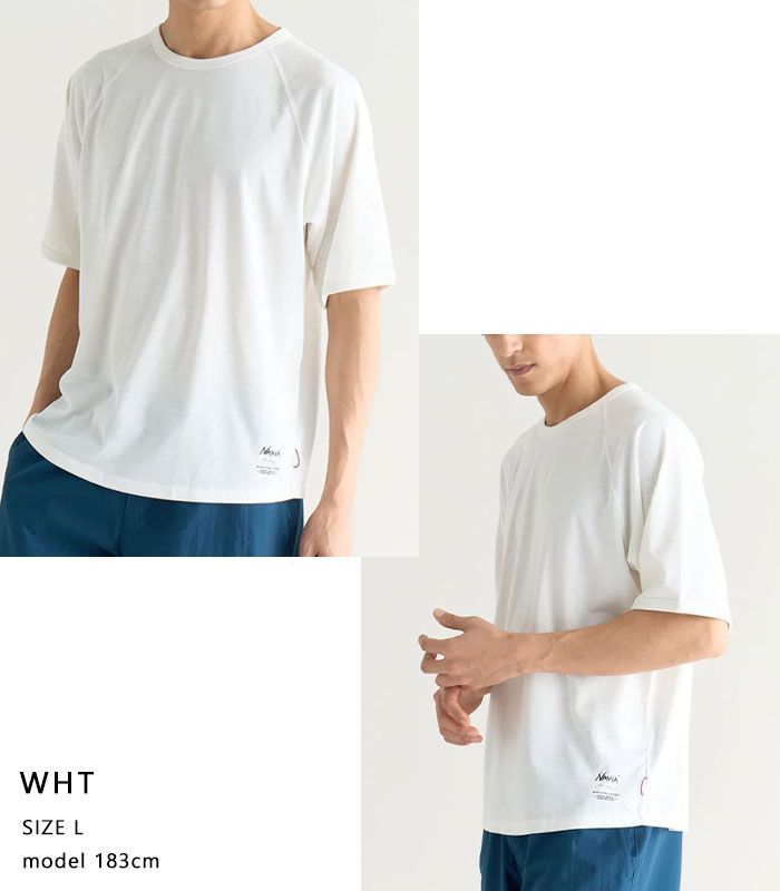 2025新作 ナンガ NANGA Tシャツ 半袖 トップス ラグラン ドライミックス DRY MIX RAGLAN SLEEVE TEE メンズ レディース UV 吸水速乾 ドライ 夏 N2500-1M513A NANGA ナンガ Tシャツ DRY MIX RAGLAN SLEEVE TEE ドライ