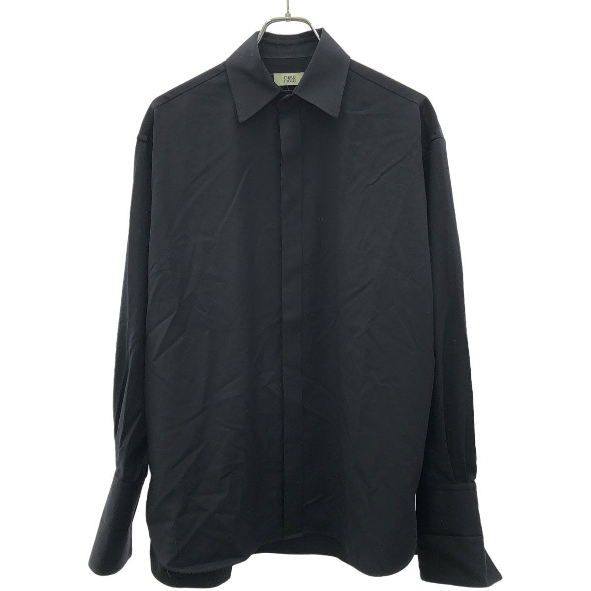 newnow ニューナウ Serge Wool Shirt クラシックウールシャツ 2402BL09 ネイビー M newnow ニューナウ Serge Wool Shirt クラシックウールシャツ 2402BL09