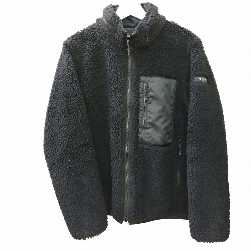 TATRAS フリースフード付きジャケット ブラック