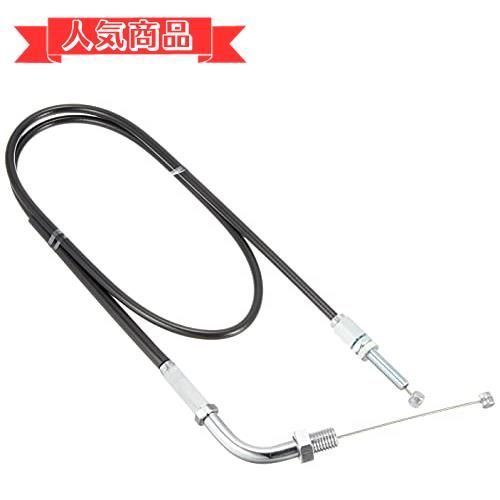 happy-shops素材 : メッキ金具_タイプ : 引き側 アクティブ(ACTIVE) アクティブスロットルキットスロットルワイヤー【メッキ金具/アウターブラック】(引き側) GROM 13-16 1060378