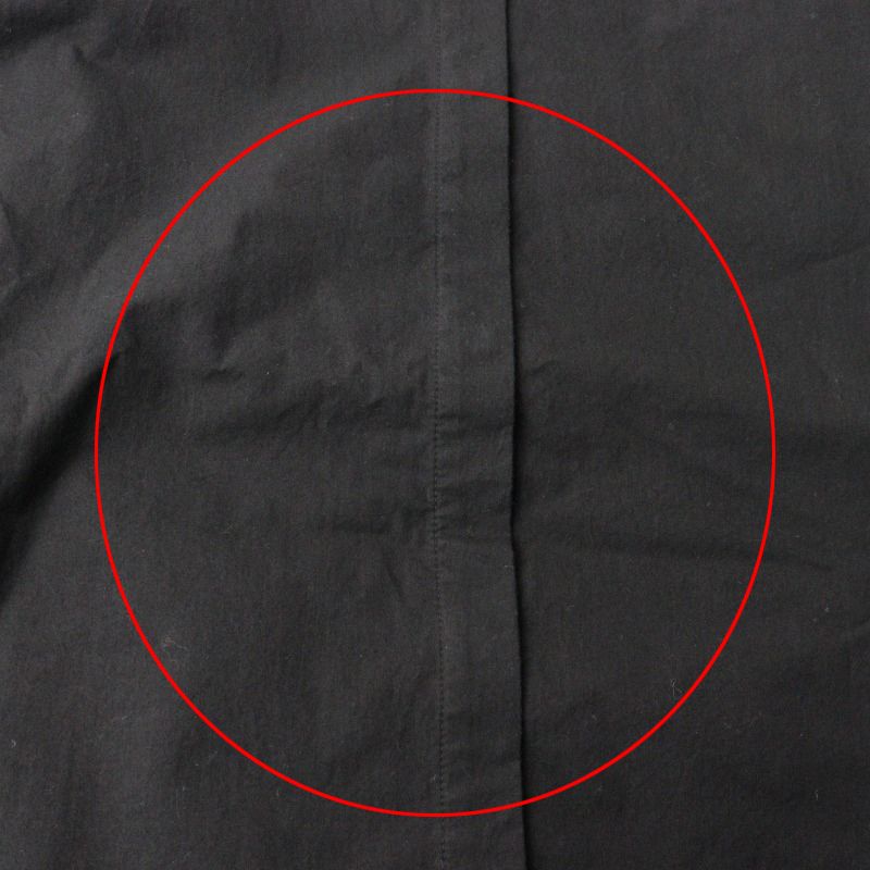 2024AW エヴァムエヴァ evameva E243T060 cotton nocollar shirt 高  