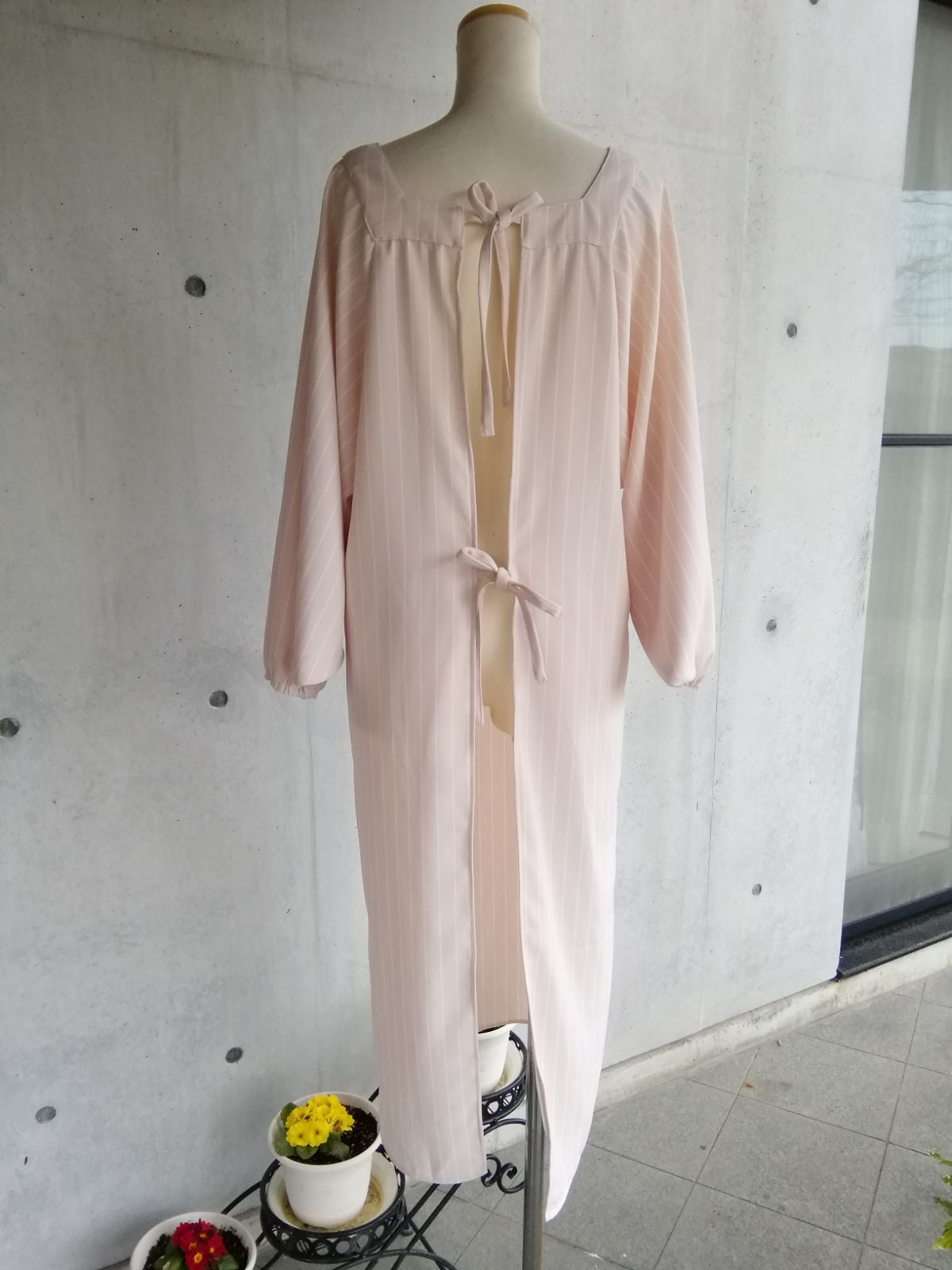 普段使いでもかわいいロング割烹着