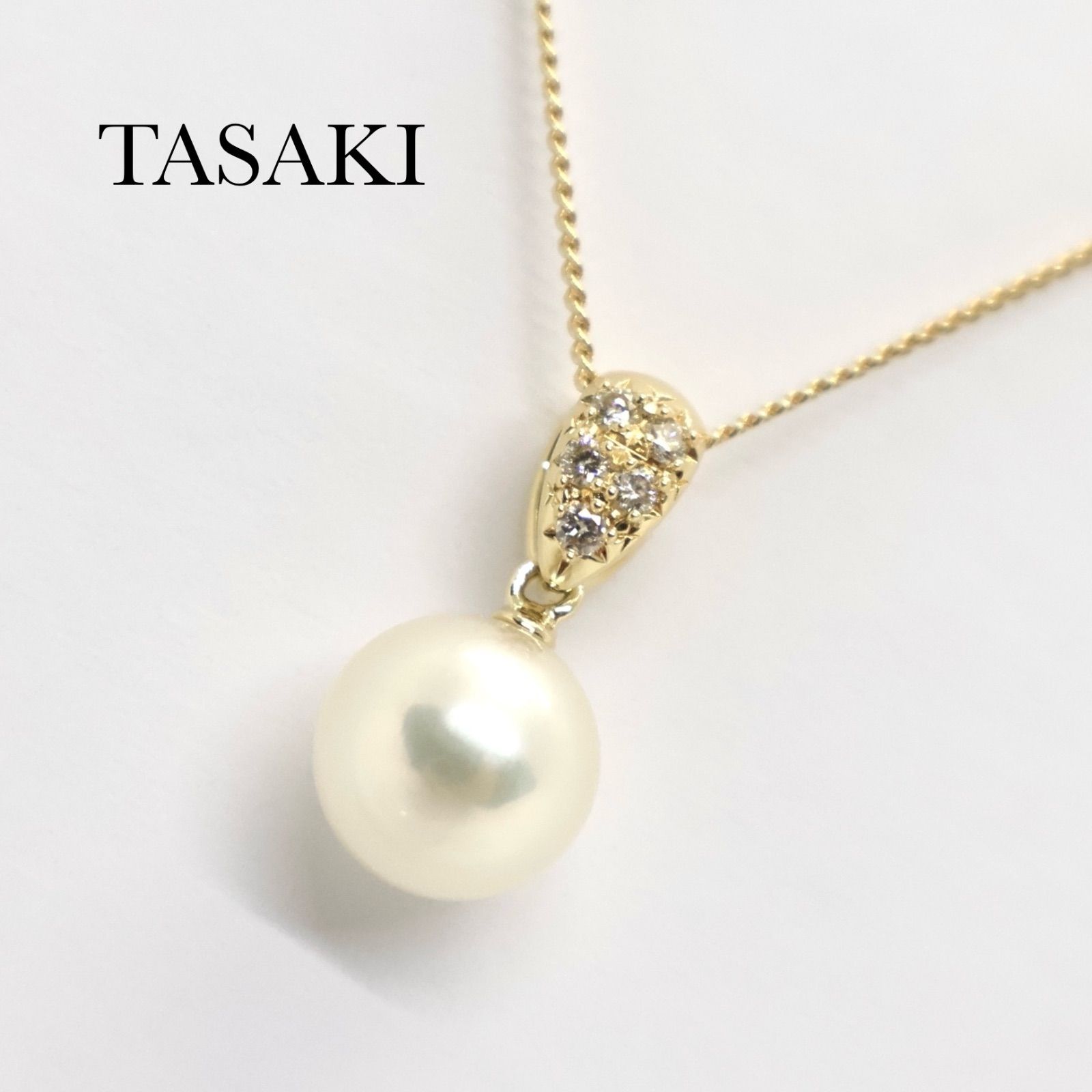 TASAKI 【K18 】パールネックレス 田崎真珠(TASAKI) K18イエローゴールド(K18YG) 真珠 メンズ