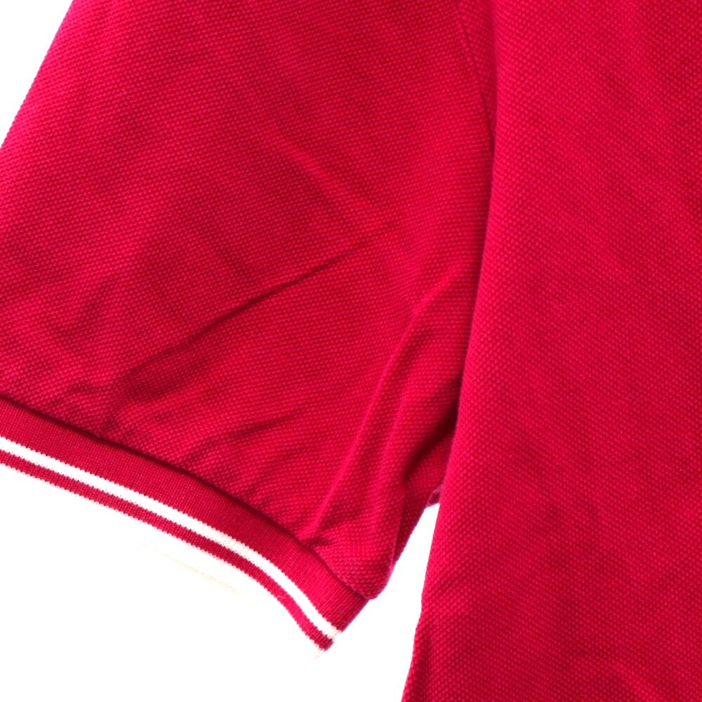 PRADA SPORTS プラダスポーツ　半袖　シャツ　レッド　レディース PRADA SPORT (プラダ スポーツ) ラバーロゴ 半袖 コットン