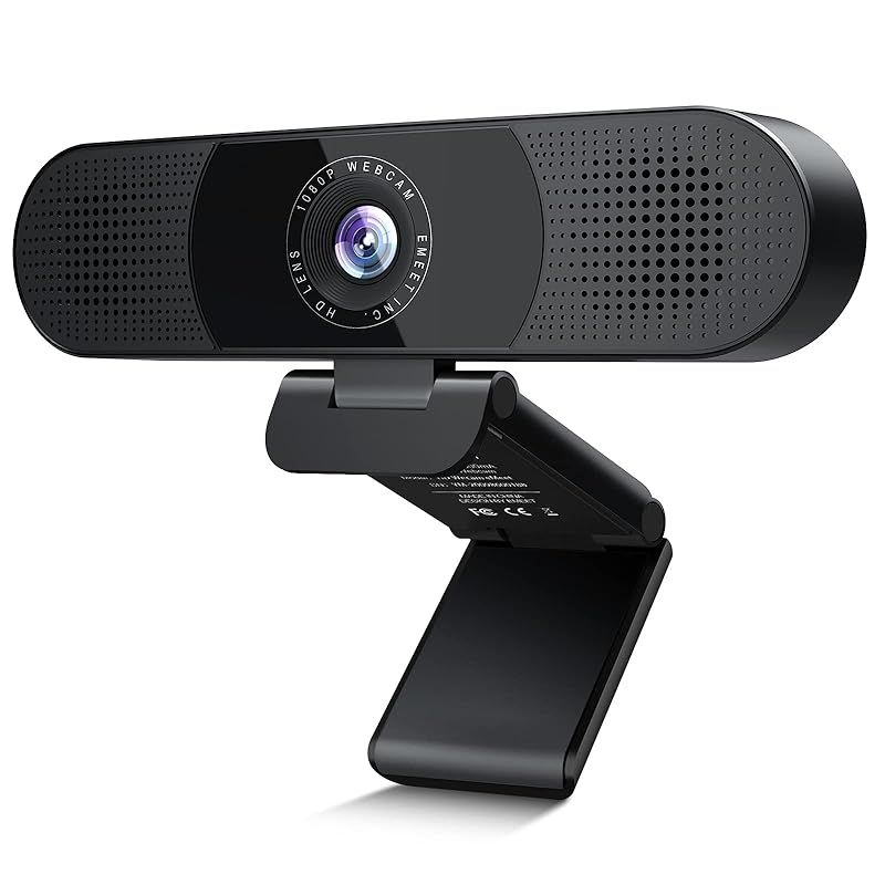 【新着商品】WEBカメラ EMEET C980pro ウェブカメラ 1台3役 1080P HD pcカメラ 四つ360集音AIマイク 二つスピーカー内蔵 パソコンカメラ USB接続簡単 SkypeカメラWEB会議用 テレビ会議 カメラ ビデオ通話 