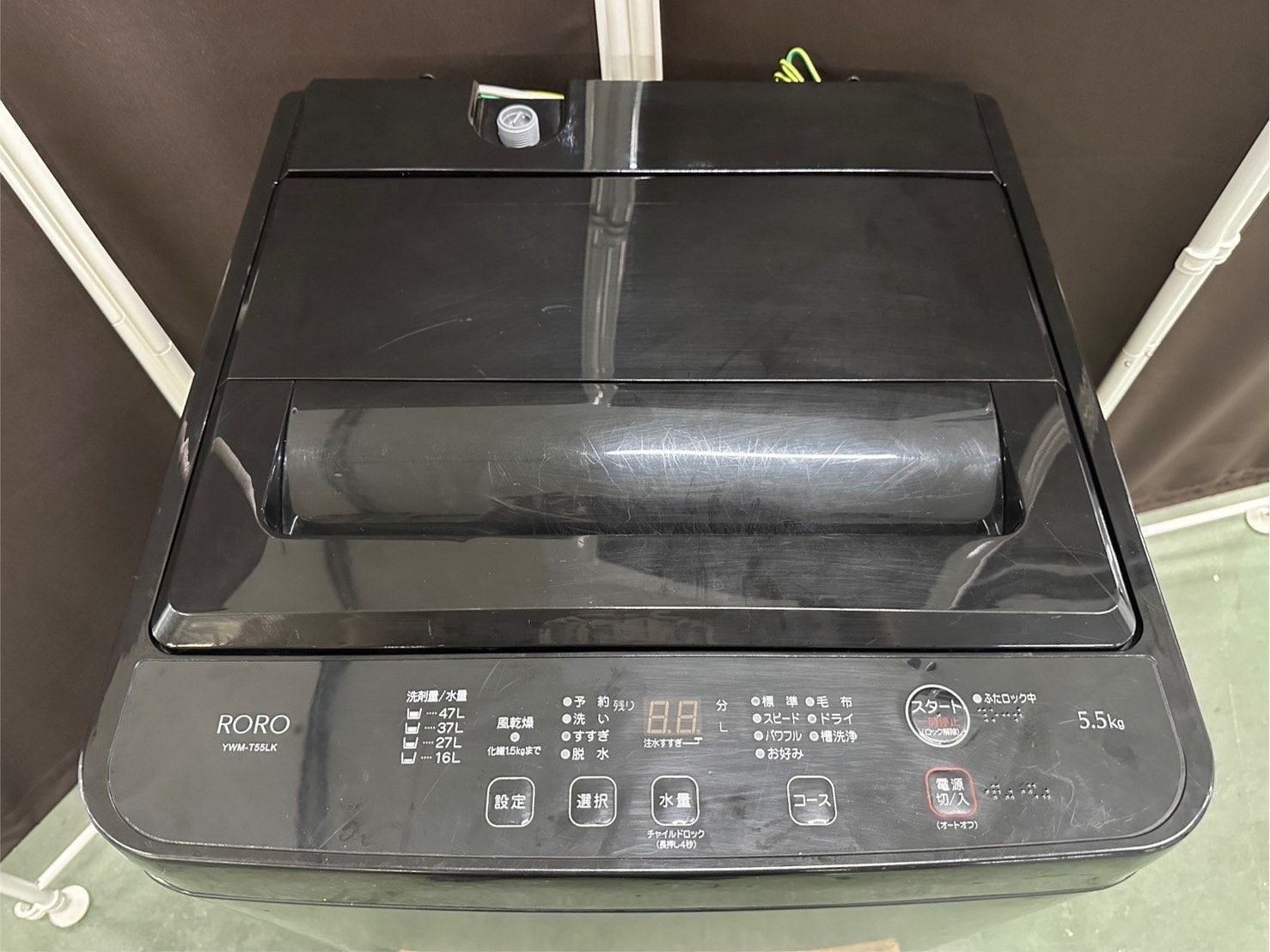 大阪 3か月保障付き 洗濯機 ヤマダ 5.5kg YWM-T55LK OS-11