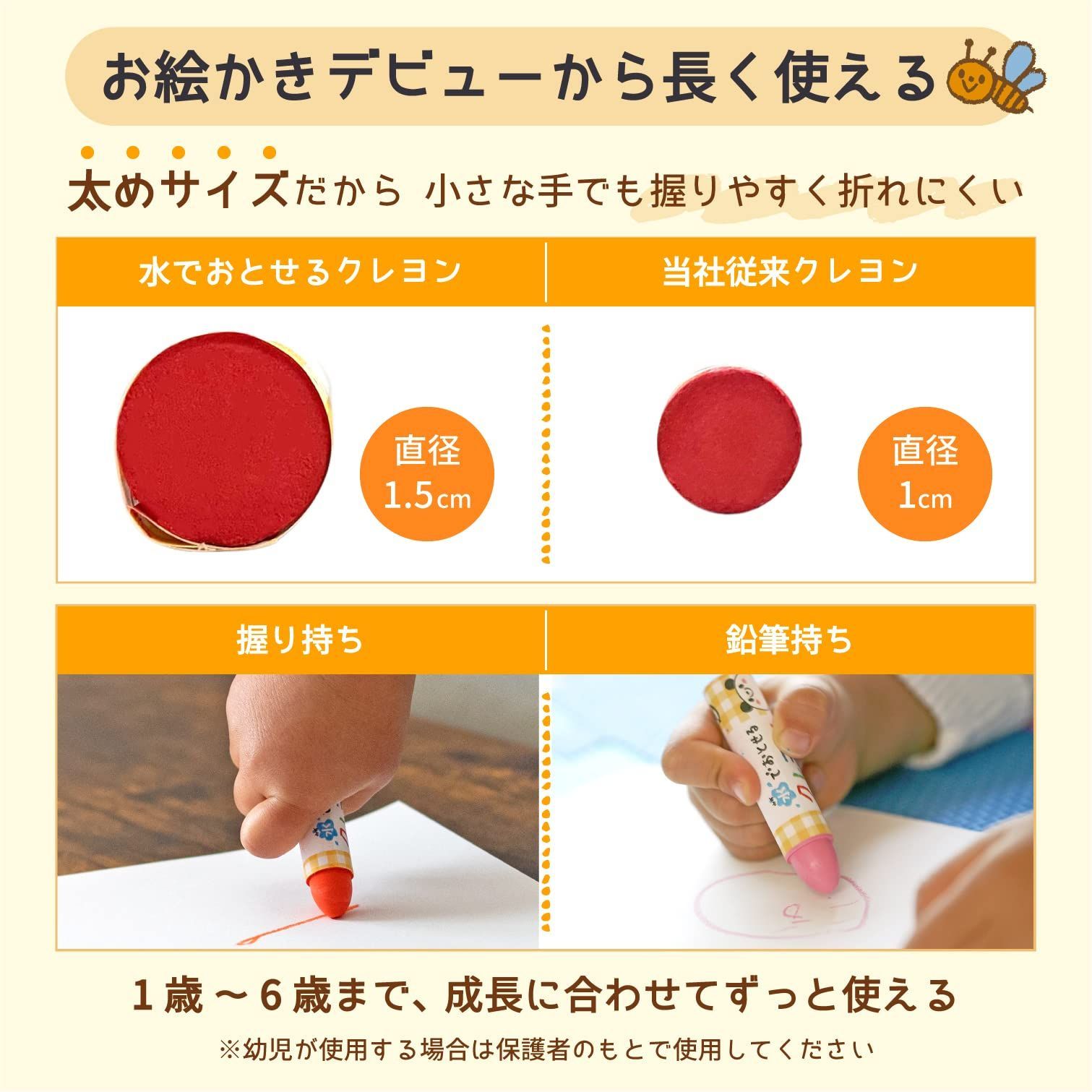  数量 水でおとせるクレヨン サクラクレパス WYL 12 クレヨン 筆記具