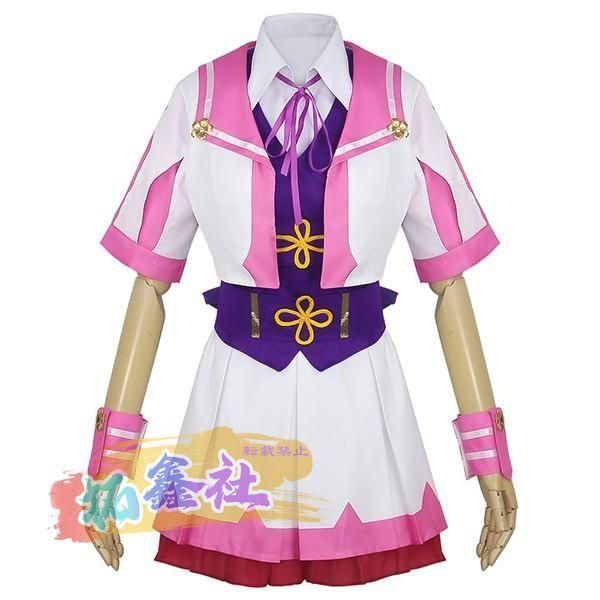 ウマ娘 プリティーダービー Pretty Derby スペシャルウィーク 勝負服 コスプレ衣装 ウィッグ 靴 選択可