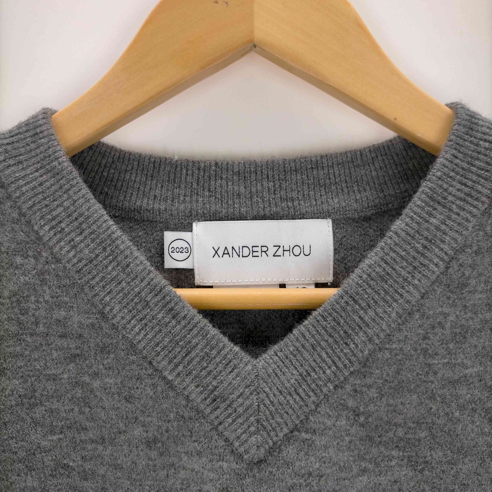 ザンダーゾウ XANDER ZHOU 23ss short knit vest メンズ 46 - メルカリ