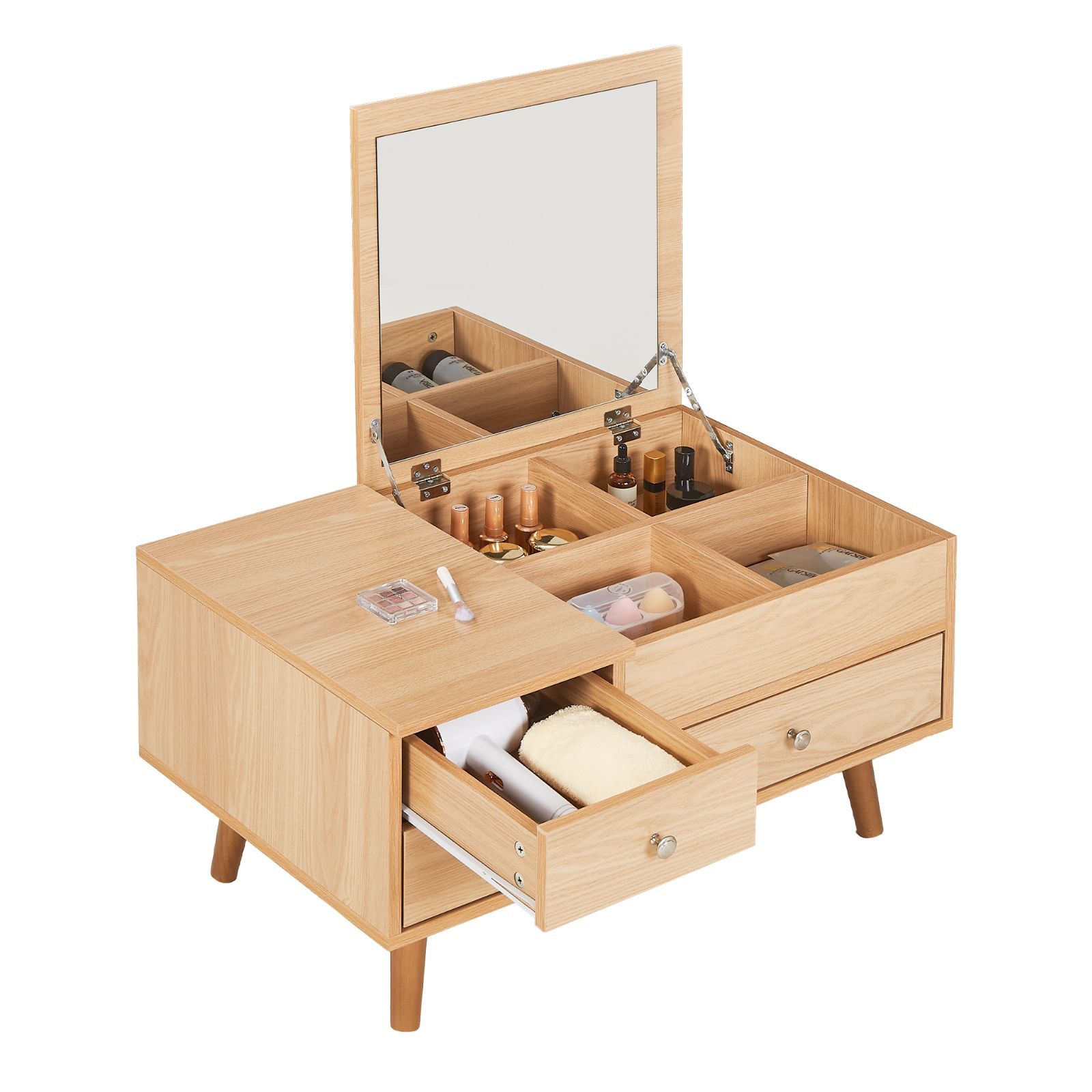 引き出し付き 棚付き