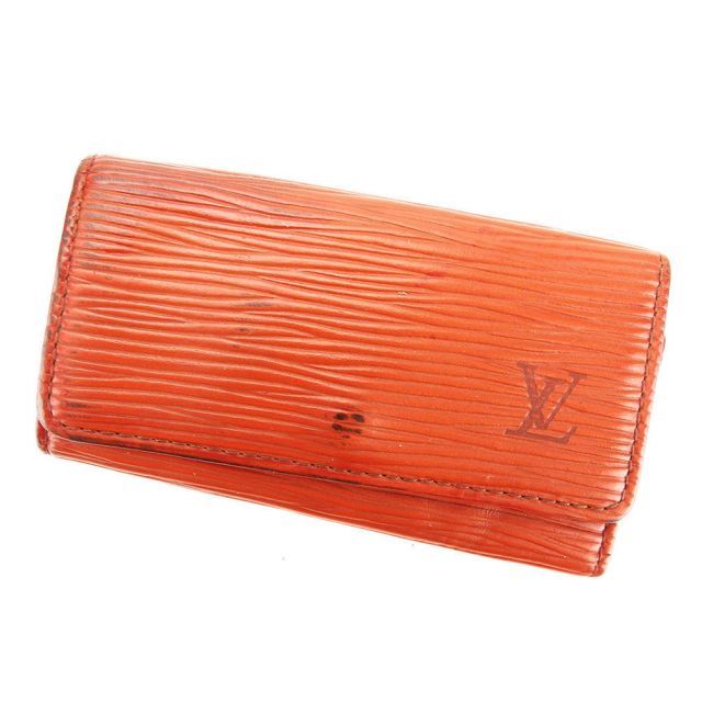 LOUIS VUITTON キーケース エピライン 4連 ブラック本革 鍵ケース LOUIS VUITTON キーケース エピライン 4連 ブラック本革 鍵ケース