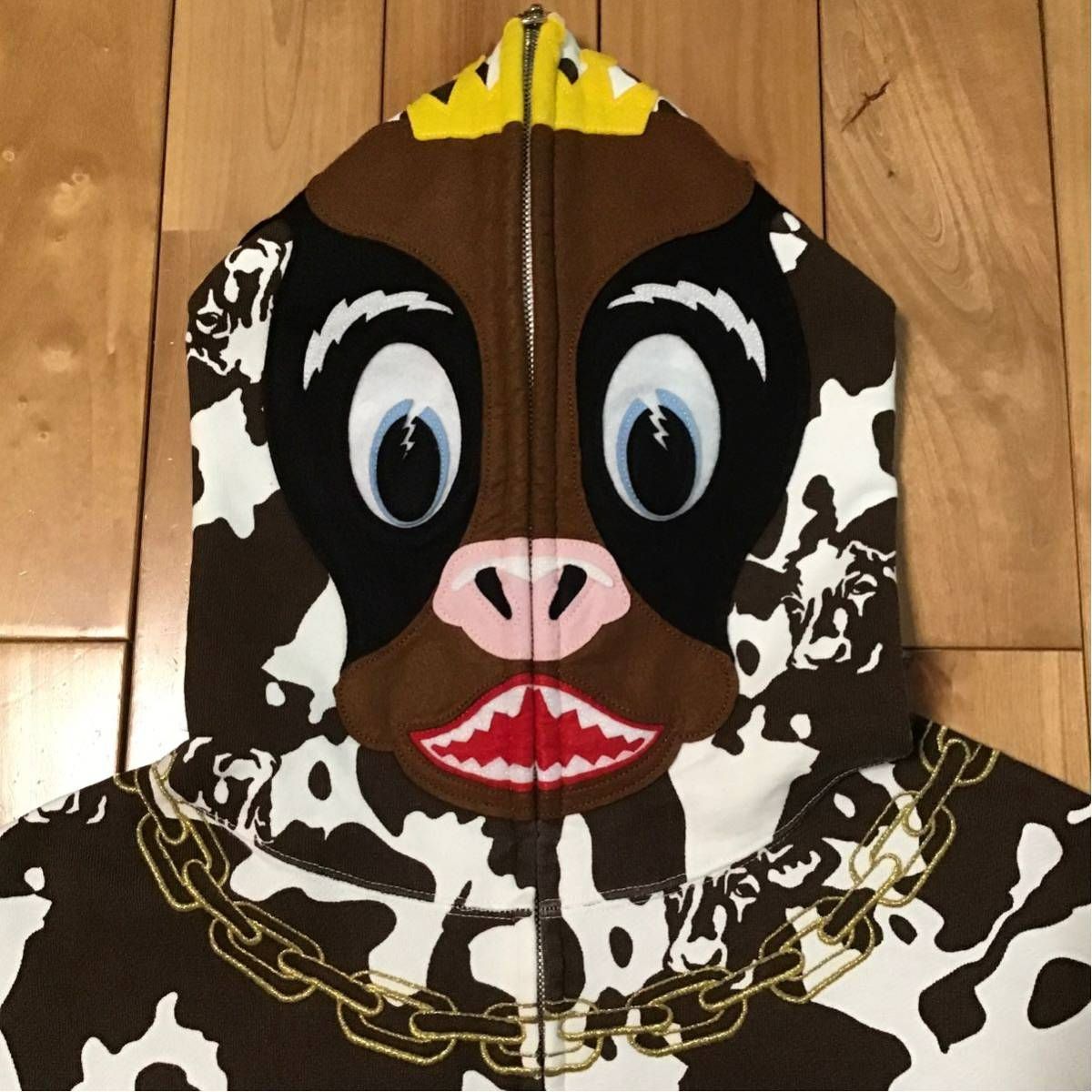 A BATHING APE BAPE マイロ ホルスタイン パーカー Mサイズ ア 